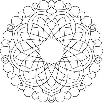 Mandala for Coloring Page Graphic