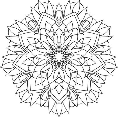 Mandala for Coloring Page Graphic