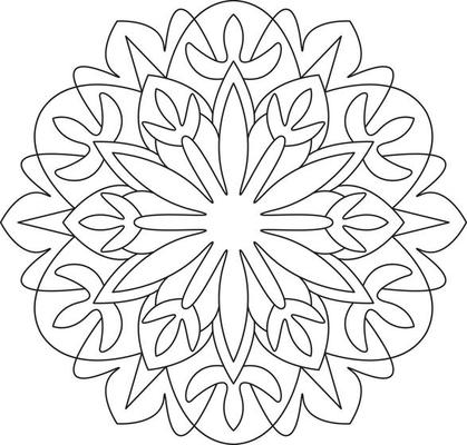 Mandala for Coloring Page Graphic