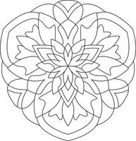 Mandala for Coloring Page Graphic vector