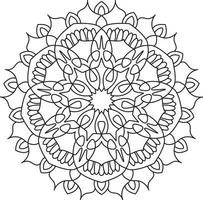 mandala para colorante página gráfico vector