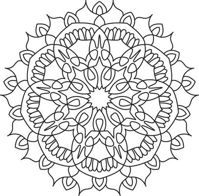 Mandala for Coloring Page Graphic