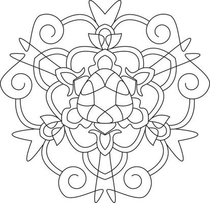Mandala for Coloring Page Graphic