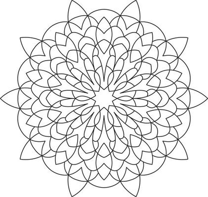 Mandala for Coloring Page Graphic