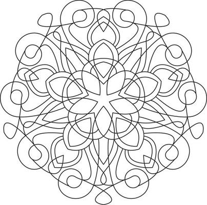 Mandala for Coloring Page Graphic