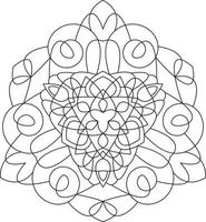 mandala para colorante página gráfico vector