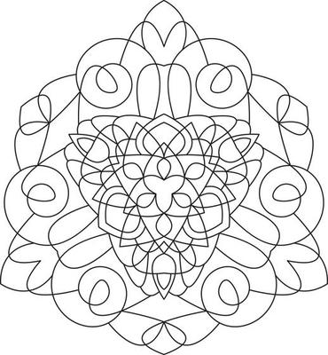 Mandala for Coloring Page Graphic