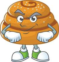 A cartoon character of kanelbulle vector