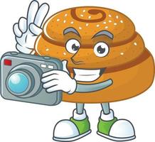 A cartoon character of kanelbulle vector