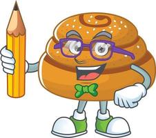 A cartoon character of kanelbulle vector