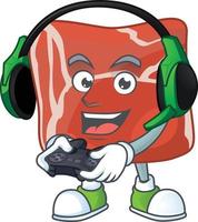 A cartoon character of beef vector