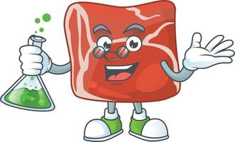 A cartoon character of beef vector