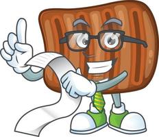 A cartoon character of roasted beef vector