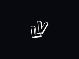 Modern Lv vl Logo Letter Vector Icon Design