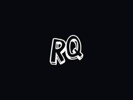 letra rq logo icono, único rq logo letra diseño vector