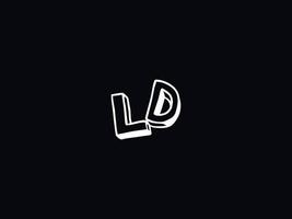 moderno ld dl logo letra vector icono diseño