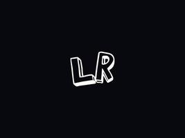 moderno lr rl logo letra vector icono diseño