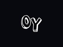 Alphabet Oy Logo Image, Letter OY Initial Logo Template vector