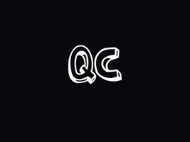 Premium Qc Letter Logo, Unique QC Logo Icon Vector Stock