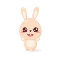 cartoon bunny in white background vector