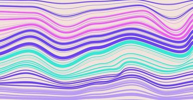 groovy hippy 70s abstraact striped line background vector