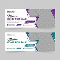 Modern Real estate house sale and home rent advertising square Social media post and promotion ads discount banner vector template design.