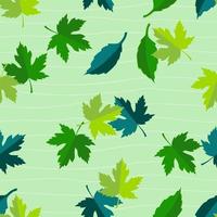 Green leaves on spring seamless pattern,design for fabric,textile,cover,print or wallpaper vector