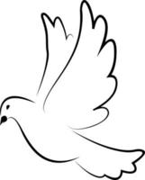 volador paloma. símbolo de mundo. paloma. símbolo de amar, libertad. paloma. vector