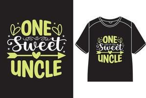 one sweet uncle T-Shirt Design vector