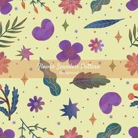 Colorful Hand Drawn Floral Seamless Pattern vector