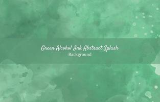 Green Alcohol Ink Abstract Splash Background vector