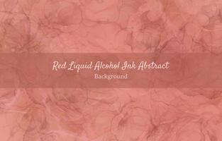 Red Liquid Alcohol Ink Abstract Background vector