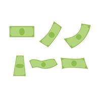 Set Of Money Flat Illustration vector