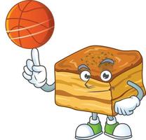 A cartoon character of baklava vector