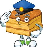 A cartoon character of baklava vector