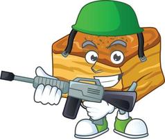 A cartoon character of baklava vector