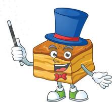 A cartoon character of baklava vector