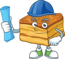 A cartoon character of baklava vector