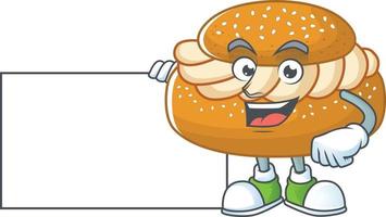 A cartoon character of semla vector