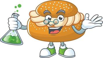 A cartoon character of semla vector