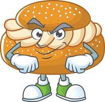 A cartoon character of semla vector