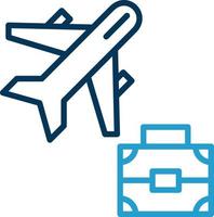 Business Trip Vector Icon Design