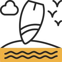 Surfboard Vector Icon Design