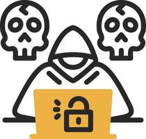 diseño de icono de vector de hacker