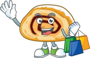 A cartoon character of swiss roll vector