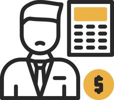 Accountant Vector Icon Design