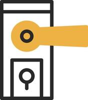 Door Knob Vector Icon Design