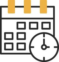 Time ANd Date Vector Icon Design