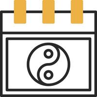 Chinese Calendar Vector Icon Design