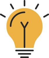 Light Bulb Vector Icon Design